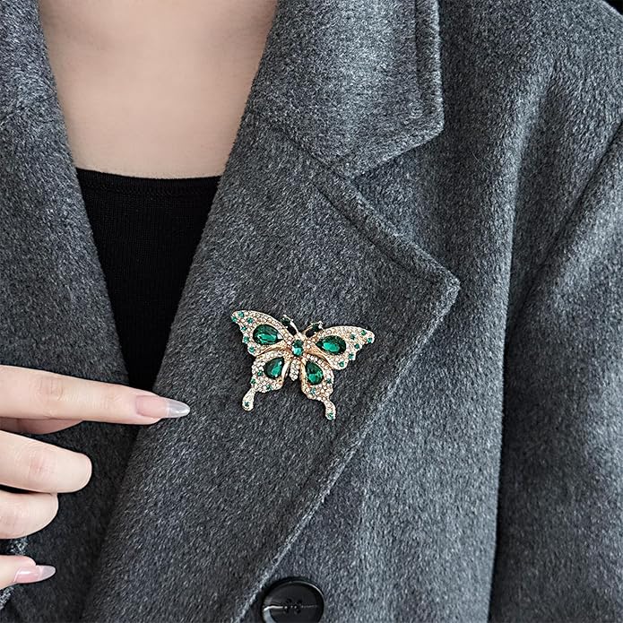 la luen Brooch Pins For Women Fashion Elegant Brooches Lapel Badges Coat Sweater Scarves Shawl Dress Accessory Wedding Party Prom Jewelry