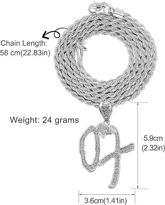 New 2026 Unise High Hip Hop XO Letter Pendant Necklace for Women Men, Iced Out Letter Jewelry Lovers Pendant Fashion Trendy Accessories Creative Gift