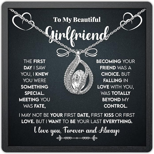 TRYNDI To My Wife Necklace from Husband - Soulmate, Girlfriend, Fiance Gift for Anniversary, Birthday, Christmas, Valentine's Day, Mother's Day - Romantic Wife Christmas Gift ideas