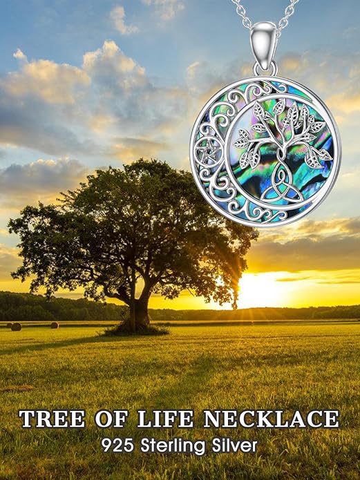 Seiyang 925 Sterling Silver Mustard Seed/Cross/Star of David/Triquetra Trinity Knot/Celtic/Claddagh Necklace Christian/Irish Jewelry Gifts for Women Mom Her