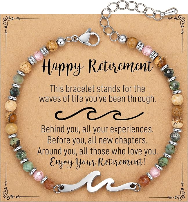 TONY & SANDY Friend Gifts for Women, Stocking Stuffers for Women, Sister Gifts from Sister, Wave Bracelet, Birthday Gifts for Woman, Bestie Friendship Bracelets, Unique Gifts for Her