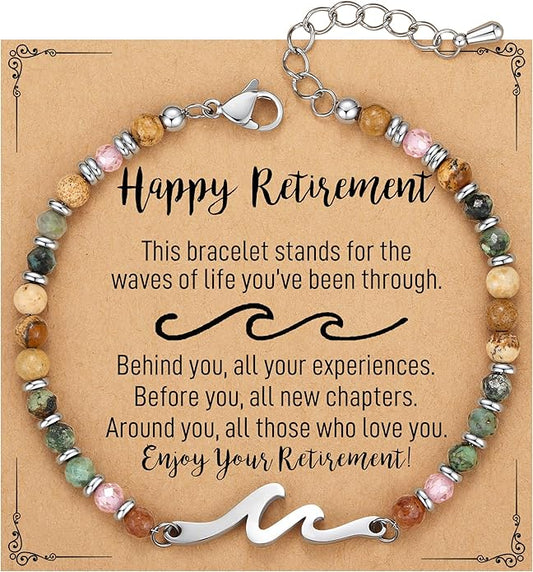 TONY & SANDY Friend Gifts for Women, Stocking Stuffers for Women, Sister Gifts from Sister, Wave Bracelet, Birthday Gifts for Woman, Bestie Friendship Bracelets, Unique Gifts for Her