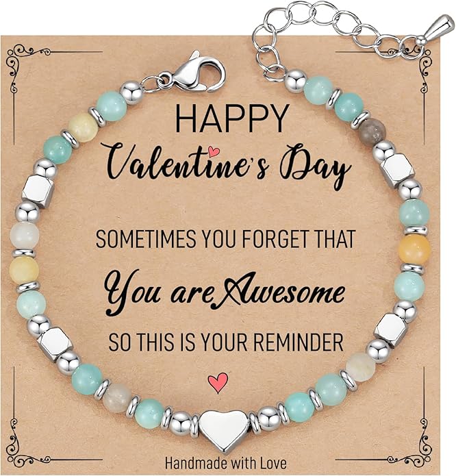 TONY & SANDY Tiny Beaded Bracelets for Women, Sometimes You Forget You're Awesome Gift, Unique Stocking Stuffers for Women, Mom, Daughter, Wife, Coworker, Best Friend, Bestie, Granddaughter