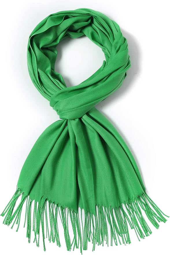 Cindy & Wendy Pashmina Shawls and Wraps Large Scarfs for Women Wedding Party Bridal Long Fashion Solid Shawl Wrap Fringes