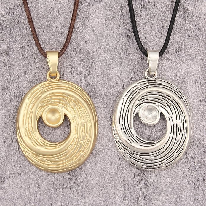 Long Boho Necklaces for Women Vintage Leather Wooden Pendant Y Choker Ethnic Style Gold Circle Hippie Sweater Necklace