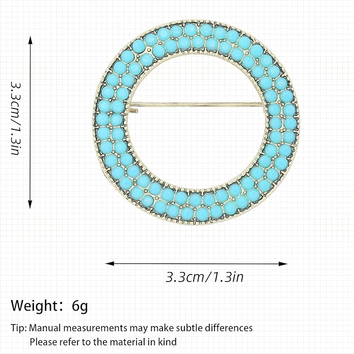 Turquoise West Cowboy Oval Tear Drop Brooch Pin for Women Retro Brooches Pins Classic Fashion Jewelry Accessories Gift