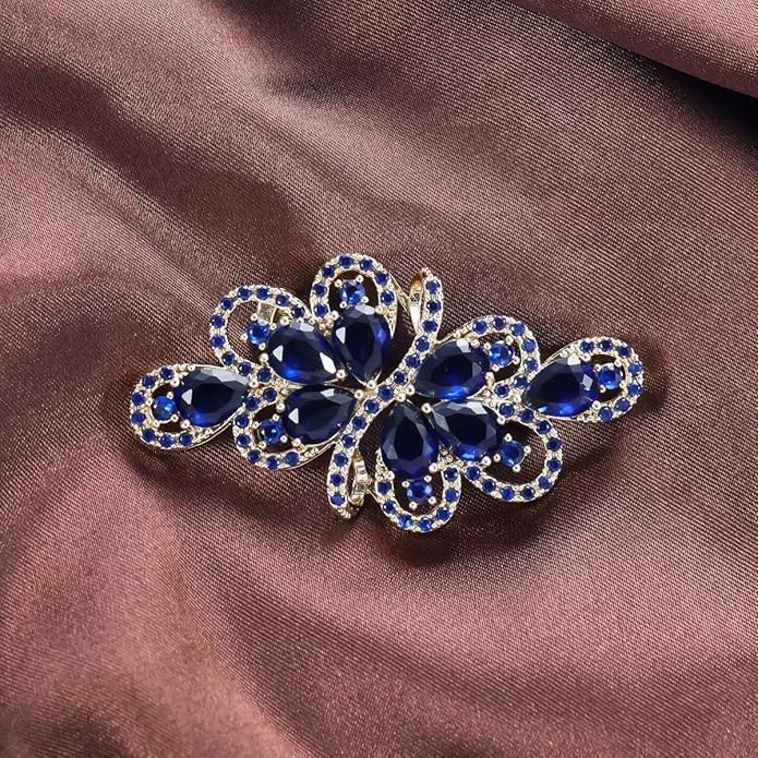 YOQUCOL Cubic Zirconia Crystal Rhinestone Wedding Brooch Pin for Women Brides Jewelry