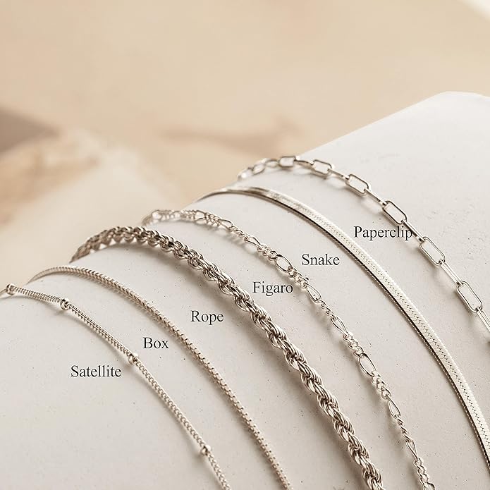 DEARMAY 14K Gold Plated Bracelets for Women Waterproof, Jewelry Sets Trendy Thin Dainty Stackable Cuban Link Paperclip Chain Bracelet Pack Fashion Accessories Gifts for Womens