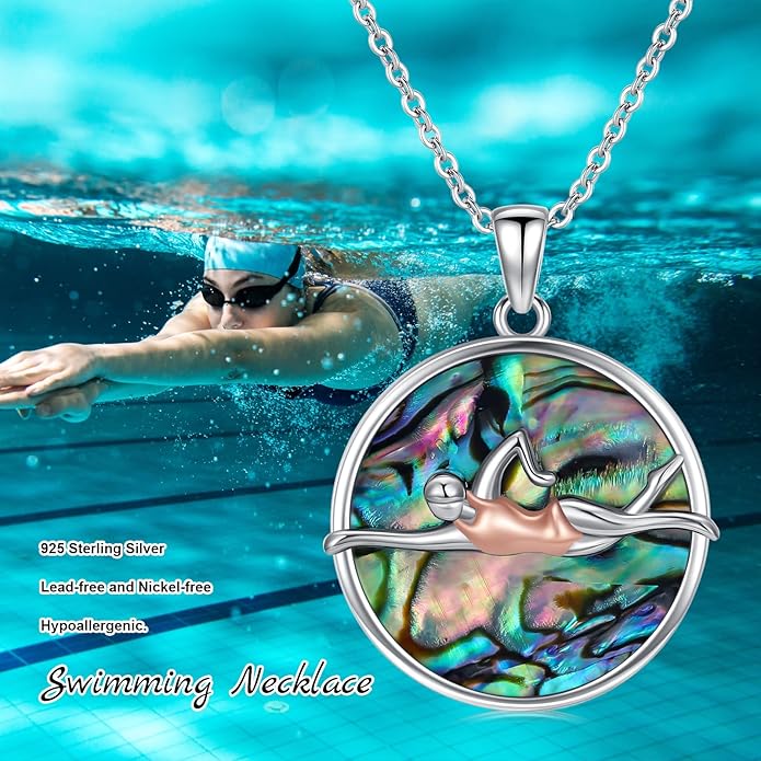Soccer/Basketball/Gymnastics/Swimming/Ballet/Running/Golf/hockey Necklace 925 Sterling Silver Sport Jewelry Birthday Christmas Gifts for Women