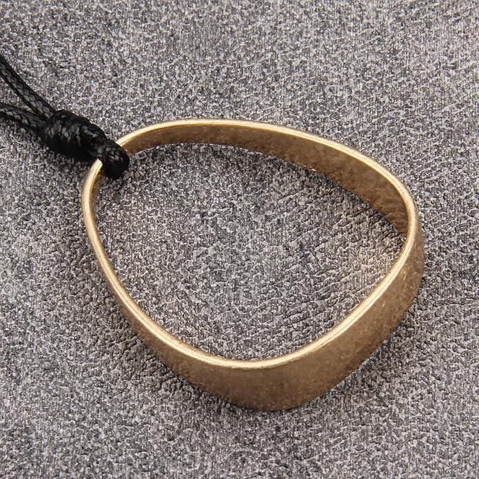 Long Boho Necklaces for Women Vintage Leather Wooden Pendant Y Choker Ethnic Style Gold Circle Hippie Sweater Necklace