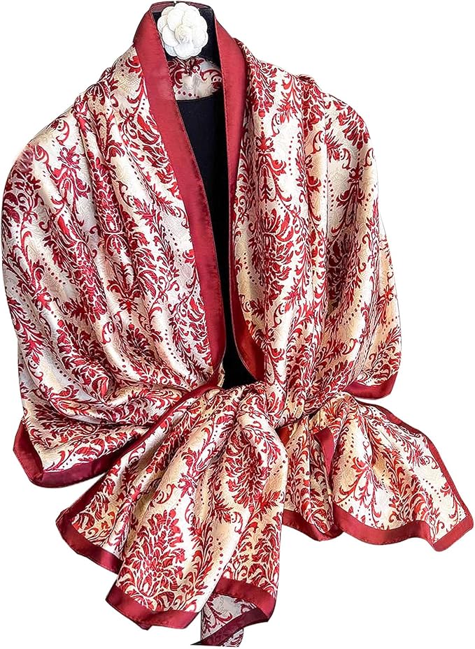 Hioyiwse Shawl Scarf For Women Lightweight Scarves Floral Pattern Formal Evening Dressesformal Shawl Summer Wraps