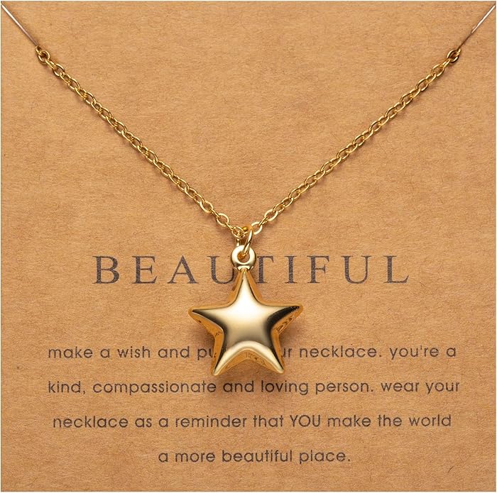 18k Gold Plated Necklace for Women Trendy Dainty Charm Evil eye Italian horn hummingbird starfish seashell bow elephant snake butterfly ladybug PendentMinimalist Delicate Jewelry for Women