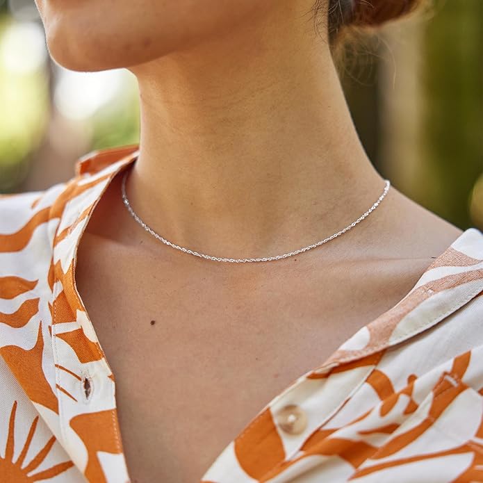 Freekiss Herringbone Necklace for Women,Dainty Gold Necklace,14k Gold Plated Snake,Gold Chain Choker Necklaces,Simple Gold Layered Necklaces,Gold Jewelry Gift for Women