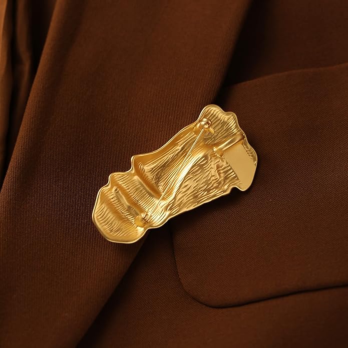 Figure Face Mask Brooch - Vintage Minimalist Metal Brooches Women Men