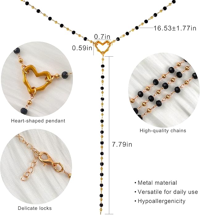 Irregular Y2k Long Y-shaped Necklace with Zircon Inlaid Sparkling Brick Tassel Pendant Double-Layer Chain High-end Fashion Accessory Women's