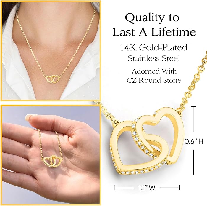Larvincy To My Daughter Necklace From Dad With Heartfelt Message & Elegant Box, Gifts For Daughter From Father, Beautiful Jewelry Gift From Love Daddy On Graduation, Birthday, Wedding, Christmas