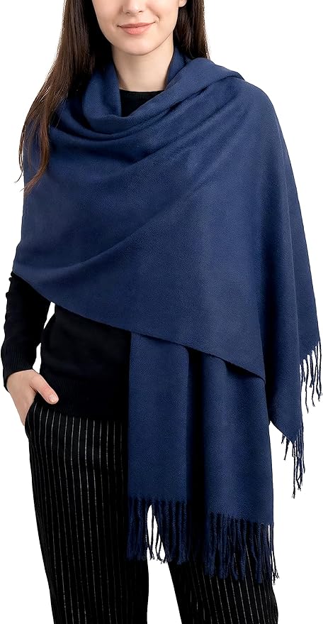 Achillea Warm Cashmere-Feel Winter Scarf – Pashmina Shawl Wrap, Blanket Scarf for Daily Wear, Travel & Cold Weather