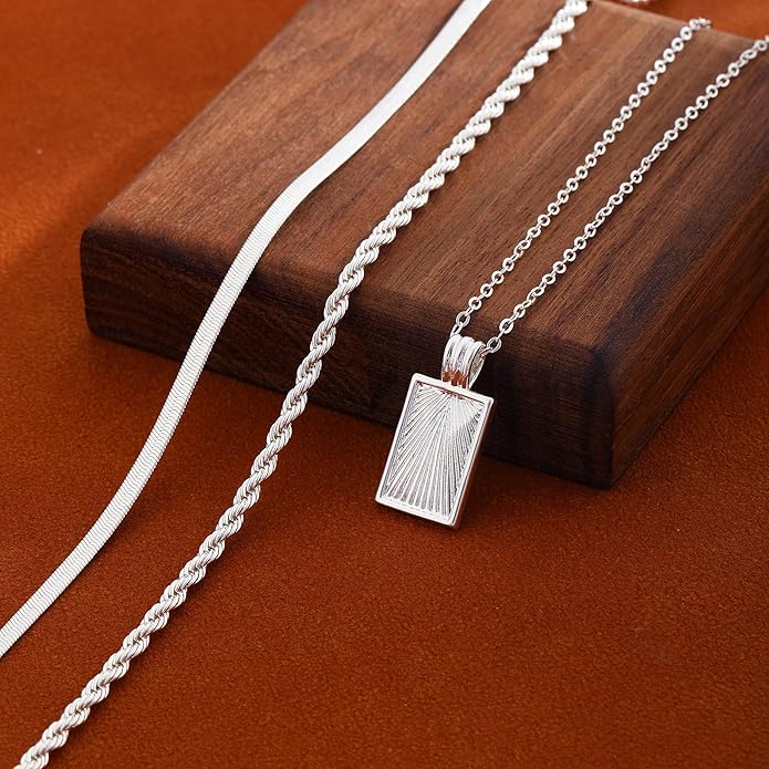 BBV Layered Gold Necklaces for Women Stackable Dainty 14K Gold Plated Silver Chain Necklace Layering Cute Fashion Pendant Choker Necklaces Trendy Jewelry Set Gifts for Women