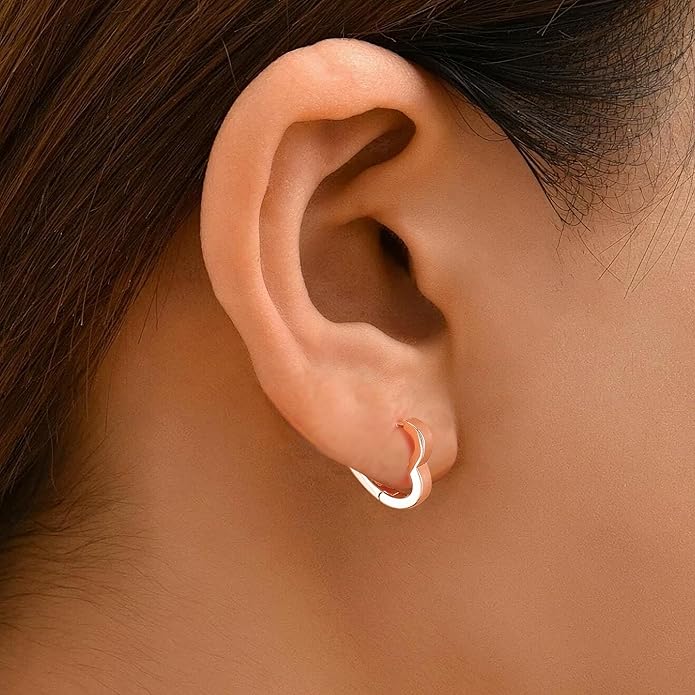 Gacimy Gold Huggie Hoop Earrings for Women 14k Gold Plated, Small Hoop Earrings for Women, 1/2 Inch Yellow Color Earrings for Women