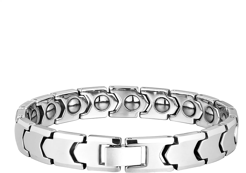 Urban Jewelry Men’s Tungsten Carbide Link Bracelet Collection – 8.3–8.5" Length, 10 mm Heavy Chain, Cross, Track, Box & Wheat Styles, Scratch & Tarnish Resistant, Secure Snap‑Lock, Gift Box