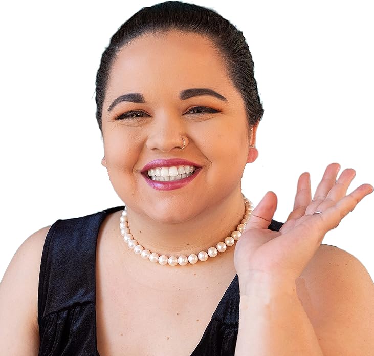 II ROUND PEARL II Real Pearl Necklace for Women Ivory Beige Cream White Pearls Jewelry Men Cultured Freshwater Sterling Silver Wedding