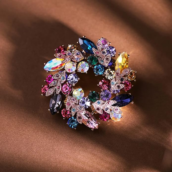 AILONMEI Brooch Pins For Women Fashion, Flower Brooches Jewelry For Women Floral Series Brooches And Pins Designer Lady's Costume