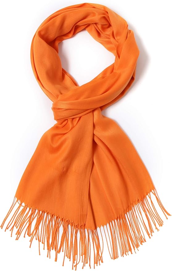 Cindy & Wendy Pashmina Shawls and Wraps Large Scarfs for Women Wedding Party Bridal Long Fashion Solid Shawl Wrap Fringes