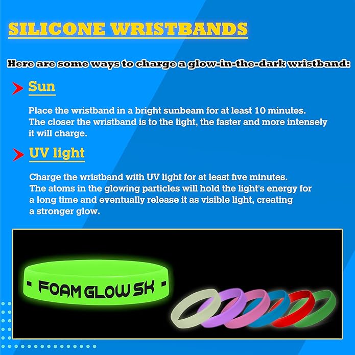 USMG Custom One Color Print Neon Silicone Wristbands - Personalized Printed - Add a Message - Customizable Rubber Bracelets