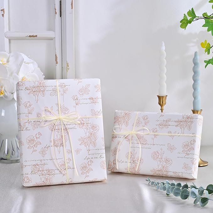 LEEQE Double Face Cream Satin Thin Ribbon 1/8 inch X 50 Yards Polyester Cream Ribbon for Gift Wrapping Very Suitable for Weddings Party Hair Bow Invitation Decorations and More