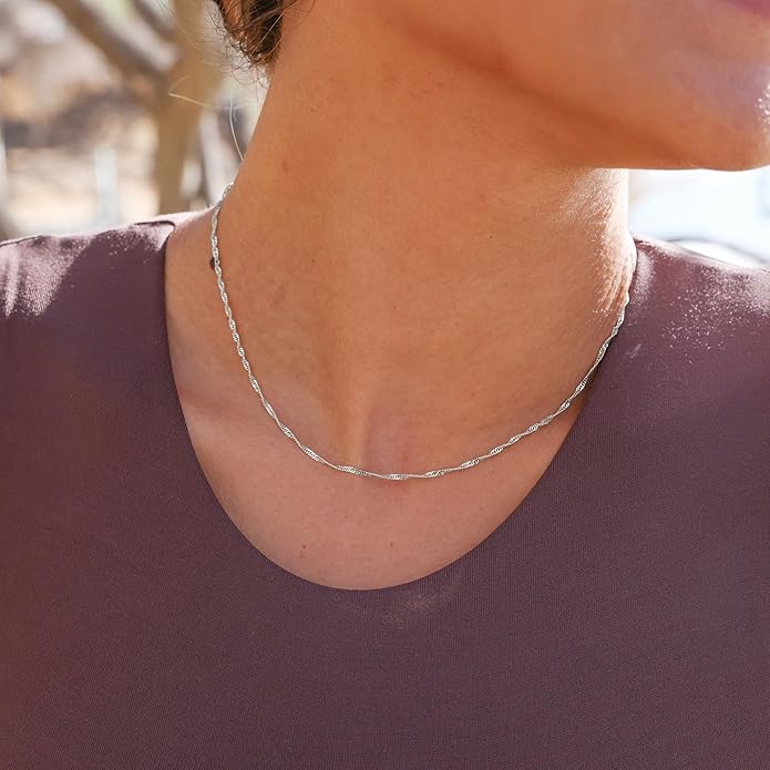 Freekiss Herringbone Necklace for Women,Dainty Gold Necklace,14k Gold Plated Snake,Gold Chain Choker Necklaces,Simple Gold Layered Necklaces,Gold Jewelry Gift for Women
