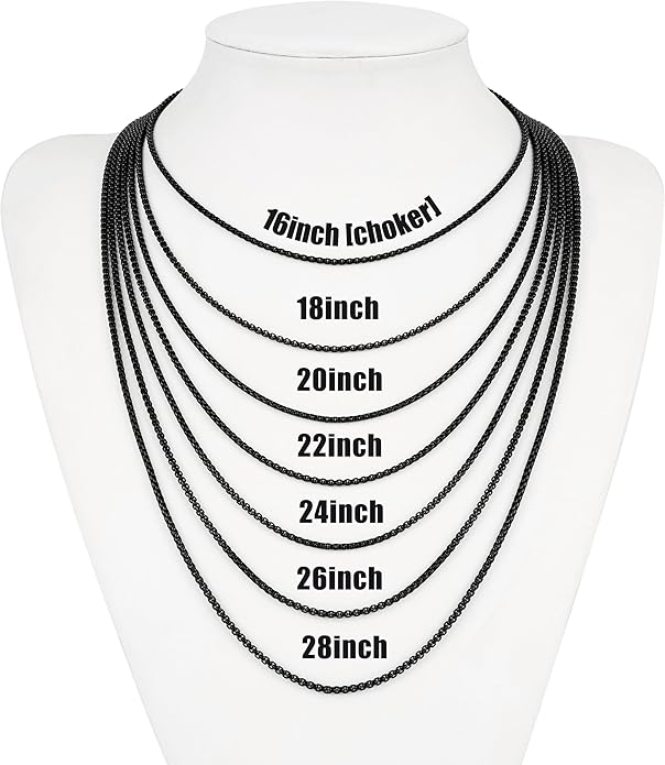 Fiusem Beveled Edge Cross Necklace for Men, Silver Tone/Black/14K Gold Plated Mens Cross Necklace, 2.5MM Stainless Steel Box Chain with Pendant