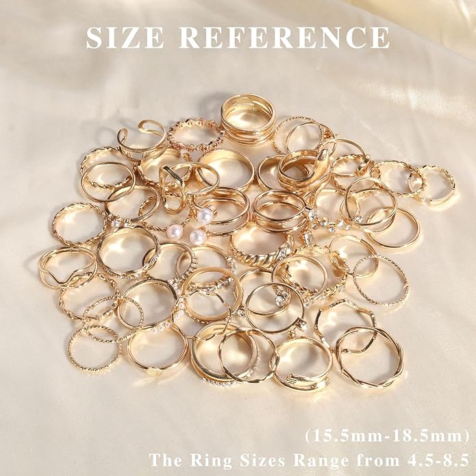 CHICUTIE Gold Knuckle Rings Set For Women Stackable Joint Finger Midi Rings Dainty Cubic Crystal Zirconia Simple Hollow Twist Cute Rings Pack Jewelry Gift