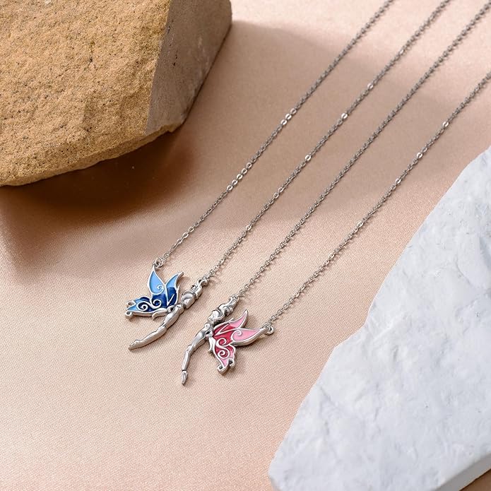 OHAYOO Dragon Phoenix Matching Necklace for Couples 925 Sterling Silver Yin Yang Pendant Necklaces for Couples Jewelry for Him and Her