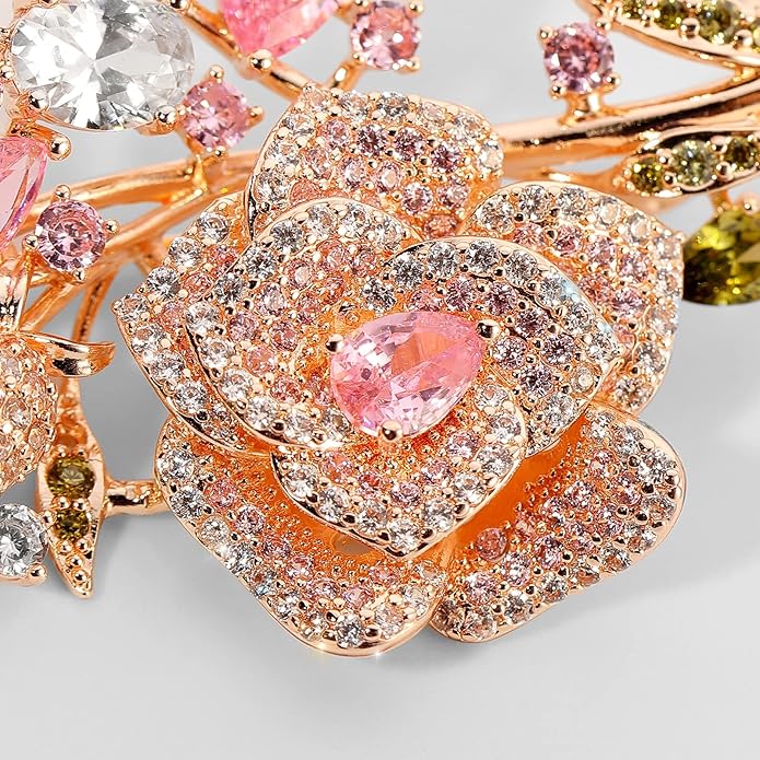 AILONMEI Brooch Pins For Women Fashion, Flower Brooches Jewelry For Women Floral Series Brooches And Pins Designer Lady's Costume