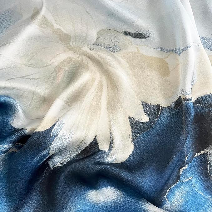 Long Silk Like Scarf Lightweight Satin Scarves Large Sunscreen Shawl Wrap for Women