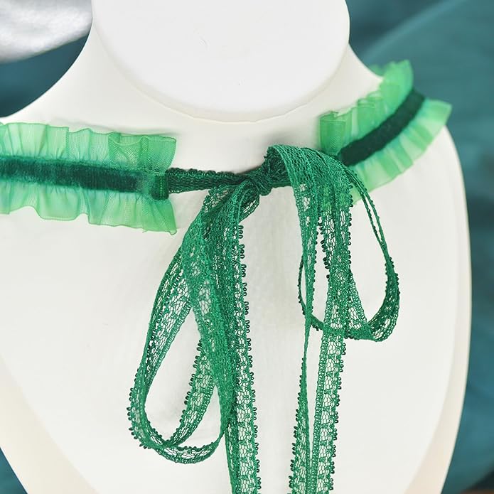 MOMOCAT Lace Choker Necklace for Women Bridal 90s Gothic Tatoo Choker Collar Kawaii Chocker Necklace Flower Ribbon Lolita Accessories