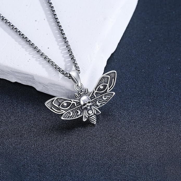 KoyeKei Sterling Silver Halloween Necklace Gothic Jewelry Gifts for Women Men