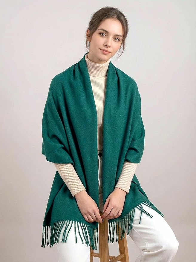 Achillea Warm Cashmere-Feel Winter Scarf – Pashmina Shawl Wrap, Blanket Scarf for Daily Wear, Travel & Cold Weather