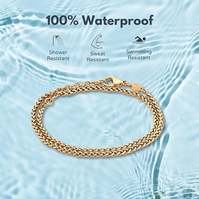Galis Mens Bracelet Dvir - Stainless Steel for Men, Non Tarnish Rope Chain Bracelets, Stylish Birthday, Gift for Men, Dad, Husband, Boyfriend
