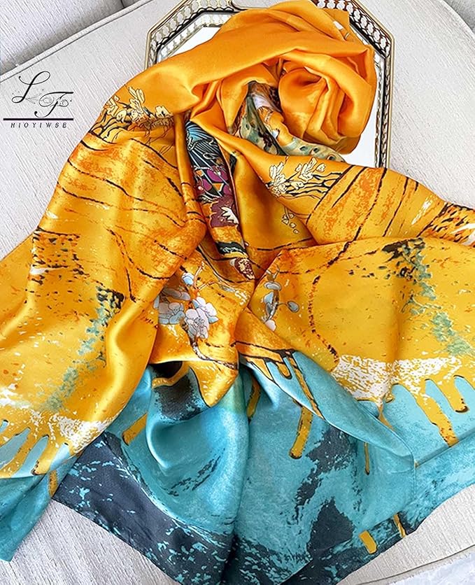 Hioyiwse Shawl Scarf For Women Lightweight Scarves Floral Pattern Formal Evening Dressesformal Shawl Summer Wraps