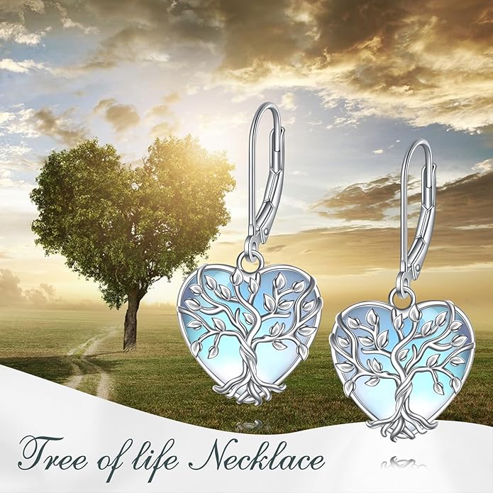 Moonstone Filigree Drop Dangle Teardrop Earrings 925 Sterling Silver Moonstone Leverback Earrings for Women Jewelry Gifts