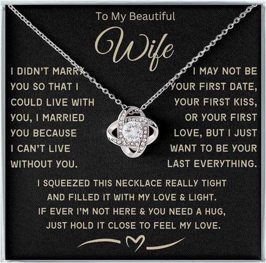 To My Soulmate Necklace For Women, Soul Mate Jewelry for Women, Future Wife Gifts, To My Wife Necklace from Husband, Gifts for Girlfriend, Pendant With Message Card
