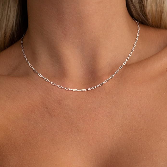 Freekiss Herringbone Necklace for Women,Dainty Gold Necklace,14k Gold Plated Snake,Gold Chain Choker Necklaces,Simple Gold Layered Necklaces,Gold Jewelry Gift for Women