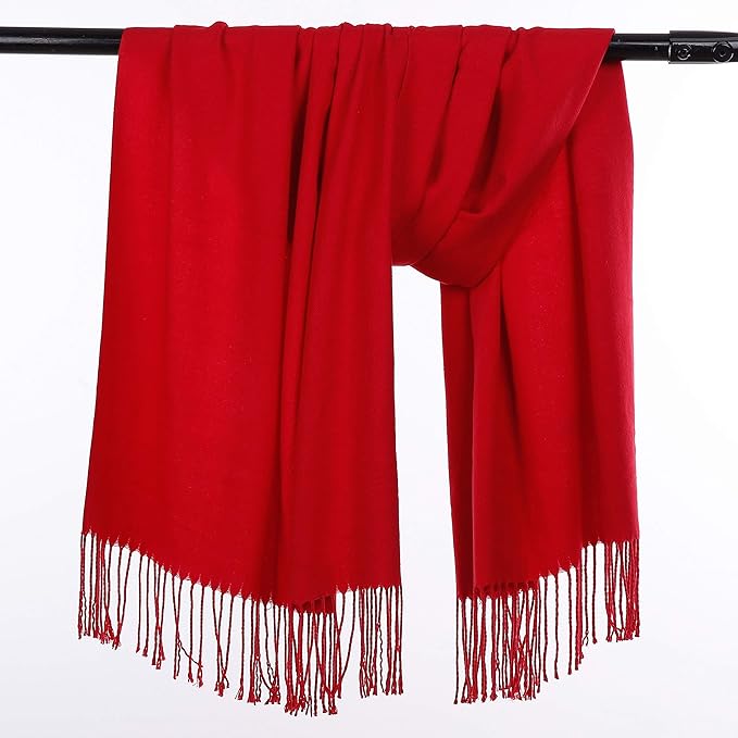 HOYAYO Extra Large Thick Pashmina Shawl Wraps - Wool Soft Winter Warm Scarves Travel Blanket for Women