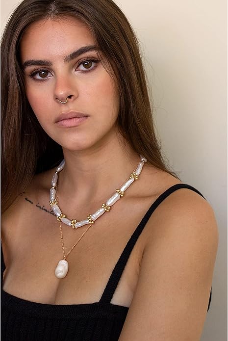 CANEVINKA 18K Gold Plate Coin Pendant Necklace for Women Dainty Compass Sunflower Necklaces Personalized Chain Layered Jewelry