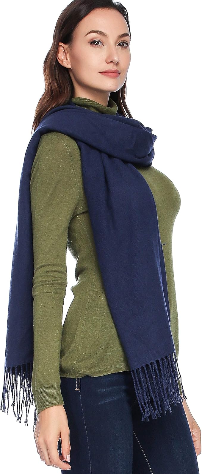 HOYAYO Extra Large Thick Pashmina Shawl Wraps - Wool Soft Winter Warm Scarves Travel Blanket for Women