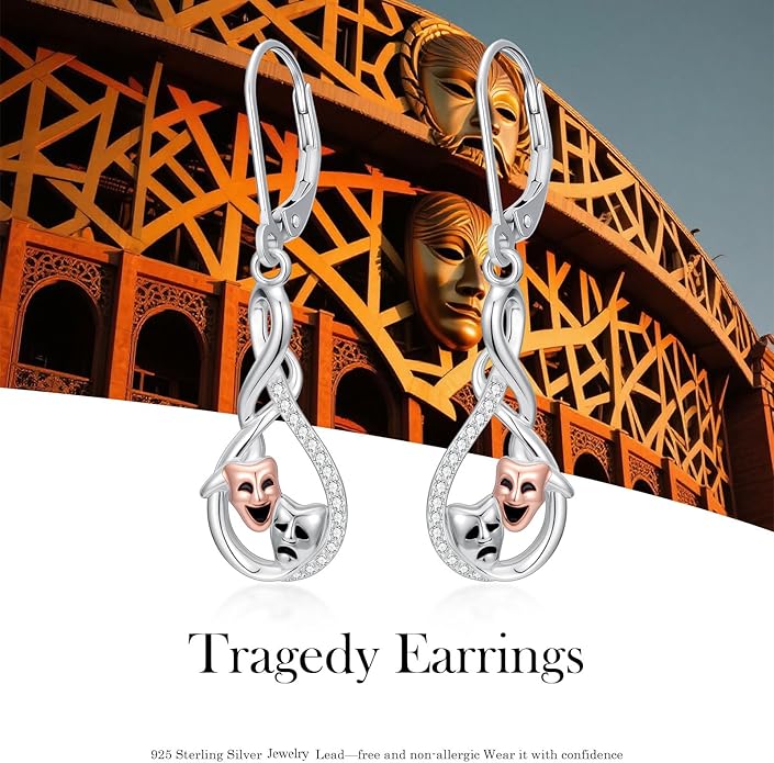 JUSTKIDSTOY Witches Knot Earrings for Women 925 Sterling Silver Nudo De Bruja Dangle Leverback Earrings Celtic Jewelry Halloween Birthday Gift