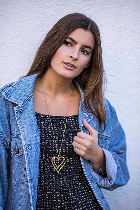 Long Pendant Necklace for Women Gold Plated Circle Long Chain Necklace Y Necklace Jewelry for Women