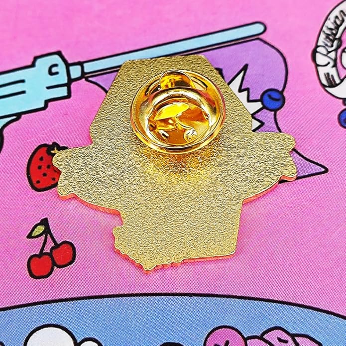 Ficsowy Coffin Enamel Brooch