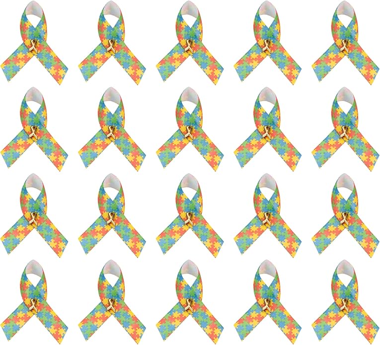 1/2/5/10/25/50/100pcs Satin Awareness Ribbon Pins (Pick your color), for Cancer & Disease Awareness, Bulk Quantities for Fundraising, Events, Gift Giving